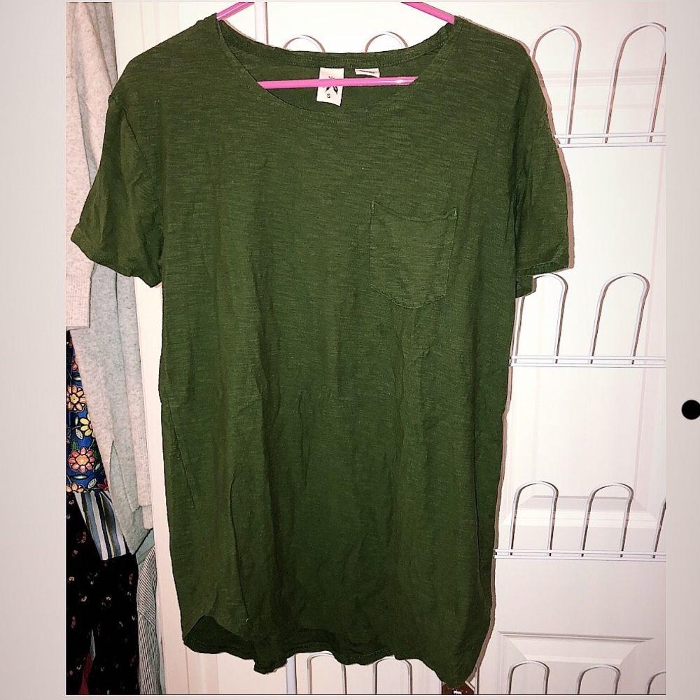 Army green T-shirt
